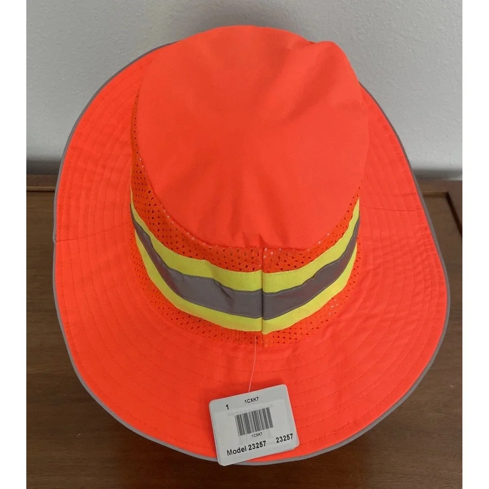 Ergodyne Work Gear GloWear Strapback Baseball Cap One Size Orange Glow In‎ Dark